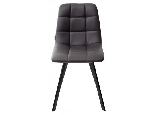 Стул CHILLI SQUARE HK017-11 темно-серый, PU / черный каркас в Каменске-Уральском