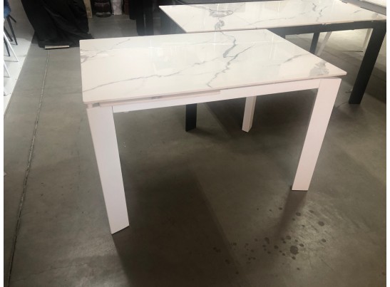Стол CORNER 120 GLOSS STATUARIO WHITE SINTERED STONE / WHITE в Каменске-Уральском
