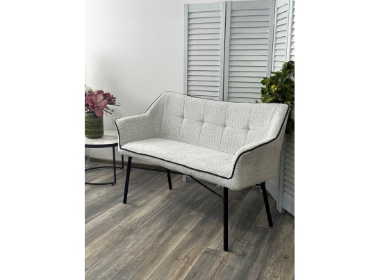 Скамья BERGAMO UF998-14 светло-серый, букле / UF998-16 темно-серый / Товарный знак DISAUR в Каменске-Уральском