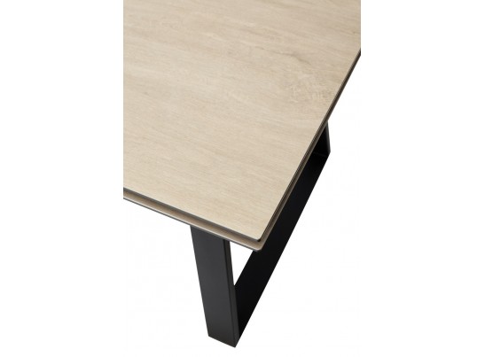 Стол Франк 200 Дуб коричневый, керамика / черный каркас в Каменске-Уральском