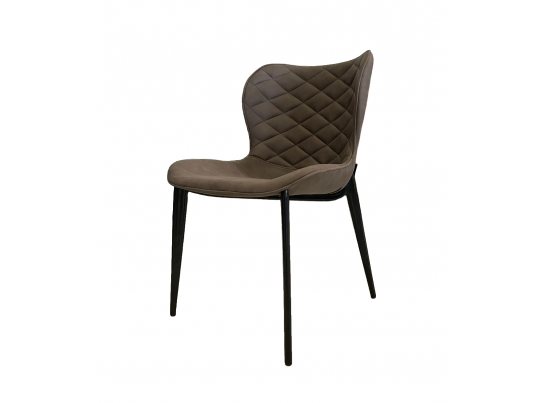 Стул КЛОД, цвет Kiprus-04 Коричневый, искусственная замша / черный каркас в Каменске-Уральском