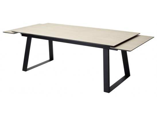 Стол Франк 200 Дуб коричневый, керамика / черный каркас в Каменске-Уральском