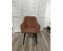 Стул BRANDY WZ2042-08 бронзовый фактурный велюр/ черный каркас в Каменске-Уральском