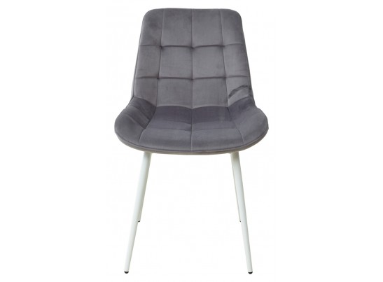 Стул ХОФМАН, цвет H-15 Темно-серый, велюр / белый каркас в Каменске-Уральском