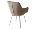 Стул MAVERICK 360 град. поворот. BLUVEL-40 BEIGE/ белый каркас, в Каменске-Уральском