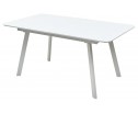 Стол ARUBA 160 WHITE/cупер белое глянцевое стекло в Каменске-Уральском