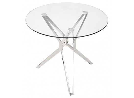 Стол RIGA D90 прозрачный в Каменске-Уральском