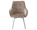 Стул MAVERICK 360 град. поворот. BLUVEL-40 BEIGE/ белый каркас, в Каменске-Уральском