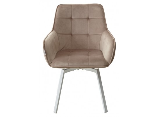 Стул MAVERICK 360 град. поворот. BLUVEL-40 BEIGE/ белый каркас, в Каменске-Уральском