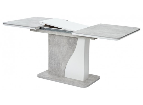 Стол SIRIUS 120 Бетон/ Белый в Каменске-Уральском