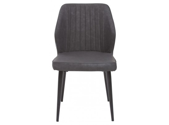 Стул SEATTLE RU-07 серая сталь, экокожа / черный каркас в Каменске-Уральском