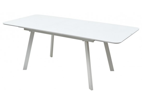 Стол ARUBA 160 WHITE/cупер белое глянцевое стекло в Каменске-Уральском
