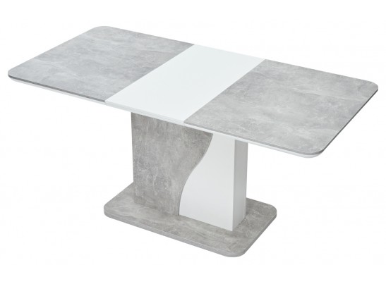 Стол SIRIUS 120 Бетон/ Белый в Каменске-Уральском
