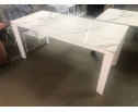 Стол CORNER 120 GLOSS STATUARIO WHITE SINTERED STONE / WHITE в Каменске-Уральском