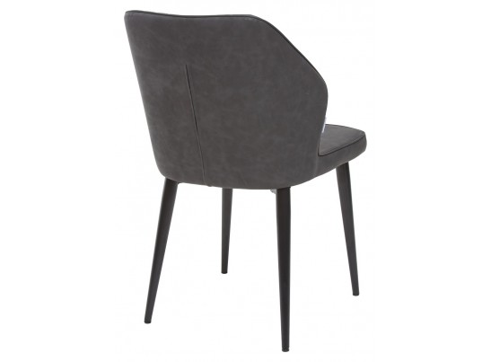 Стул SEATTLE RU-07 серая сталь, экокожа / черный каркас в Каменске-Уральском