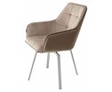 Стул MAVERICK 360 град. поворот. BLUVEL-40 BEIGE/ белый каркас, в Каменске-Уральском