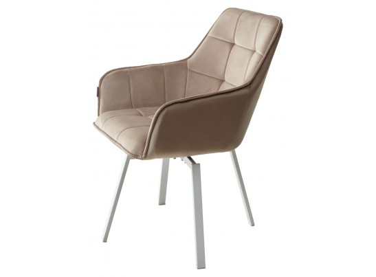 Стул MAVERICK 360 град. поворот. BLUVEL-40 BEIGE/ белый каркас, в Каменске-Уральском