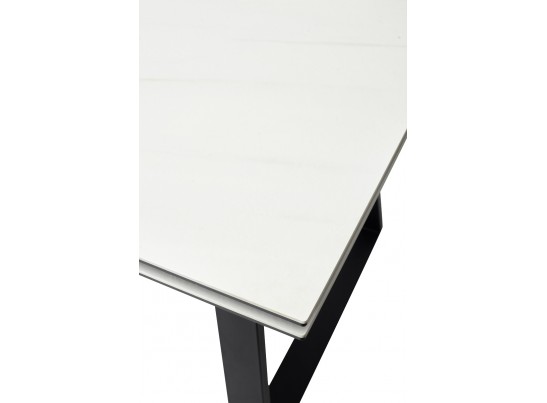 Стол Франк 200 БЕЛЫЙ МРАМОР, КЕРАМИКА / ЧЕРНЫЙ в Каменске-Уральском