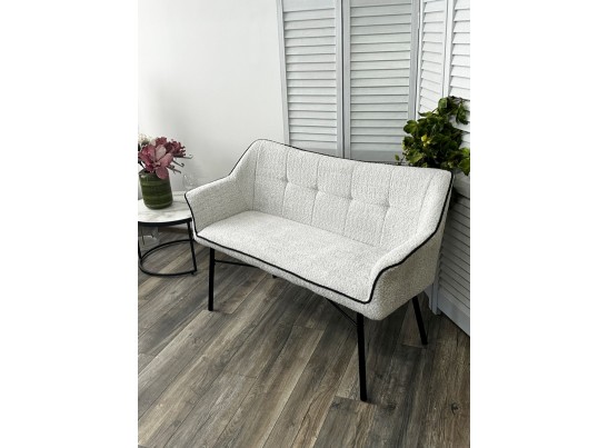 Скамья BERGAMO UF998-14 светло-серый, букле / UF998-16 темно-серый / Товарный знак DISAUR в Каменске-Уральском