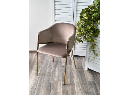 Стул DILL BLUVEL-40 BEIGE, велюр/ золотой каркас в Каменске-Уральском