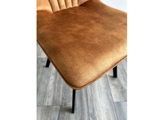 Стул ARFA VT5001-4 античный медный, велюр без "пальчикового" эффекта/ черный каркас в Каменске-Уральском