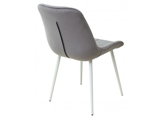 Стул ХОФМАН, цвет H-15 Темно-серый, велюр / белый каркас в Каменске-Уральском