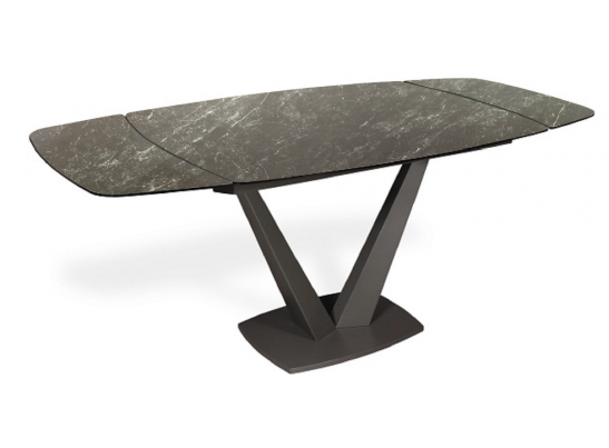 Стол ALATRI 120 MATT BLACK MARBLE SINTERED STONE / BLACK в Каменске-Уральском
