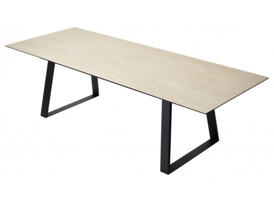 Стол Франк 200 Дуб коричневый, керамика / черный каркас в Каменске-Уральском