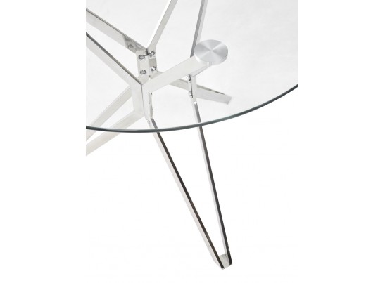 Стол RIGA D90 прозрачный в Каменске-Уральском