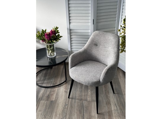 Стул STAMEN ткань DAVIS RETRO BLISS 85, цвет серый / черный каркас, ®DISAUR в Каменске-Уральском