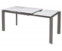 Стол CORNER 120 VOLAKAS WHITE Белый мрамор глянцевый, керамика/ GREY1 в Каменске-Уральском