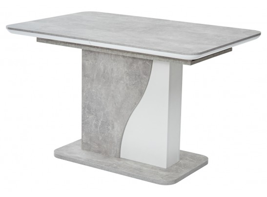 Стол SIRIUS 120 Бетон/ Белый в Каменске-Уральском