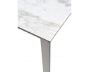 Стол CORNER 120 VOLAKAS WHITE Белый мрамор глянцевый, керамика/ GREY1 в Каменске-Уральском