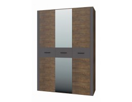 Шкаф №3 с зеркалом Куба Таксус/Вольфрам